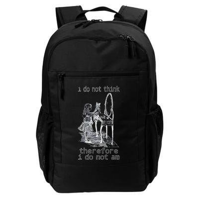 Cat Philosopher I Do Not Think Therefore I Do Not Am Daily Commute Backpack