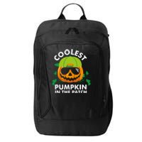 Coolest Pumpkin In The Patch Boy Pumpkin Halloween City Backpack