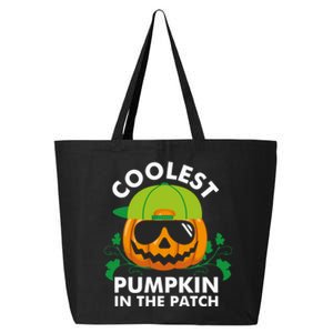 Coolest Pumpkin In The Patch Boy Pumpkin Halloween 25L Jumbo Tote