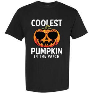 Coolest Pumpkin In The Patch Toddle Boy Halloween Kids Garment-Dyed Heavyweight T-Shirt