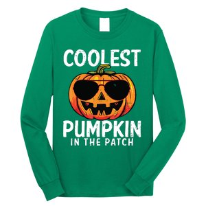 Coolest Pumpkin In The Patch Toddle Boy Halloween Kids Long Sleeve Shirt