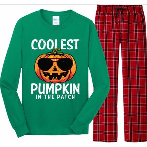 Coolest Pumpkin In The Patch Toddle Boy Halloween Kids Long Sleeve Pajama Set