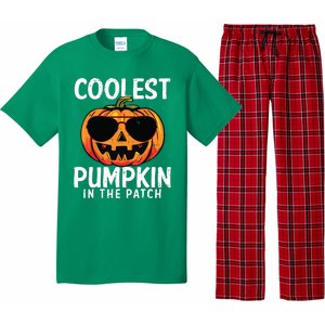 Coolest Pumpkin In The Patch Toddle Boy Halloween Kids Pajama Set