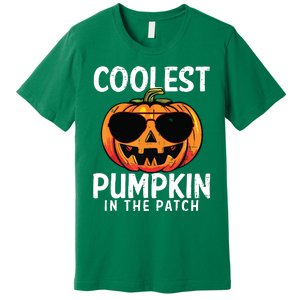 Coolest Pumpkin In The Patch Toddle Boy Halloween Kids Premium T-Shirt