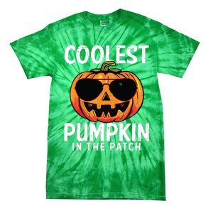 Coolest Pumpkin In The Patch Toddle Boy Halloween Kids Tie-Dye T-Shirt