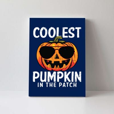 Coolest Pumpkin In The Patch Toddle Boy Halloween Kids Canvas