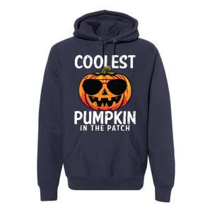 Coolest Pumpkin In The Patch Toddle Boy Halloween Kids Premium Hoodie