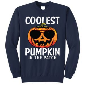 Coolest Pumpkin In The Patch Toddle Boy Halloween Kids Tall Sweatshirt