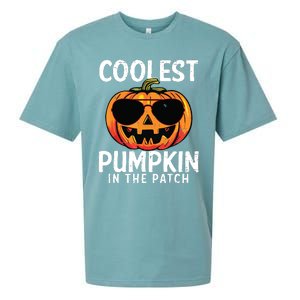 Coolest Pumpkin In The Patch Toddle Boy Halloween Kids Sueded Cloud Jersey T-Shirt