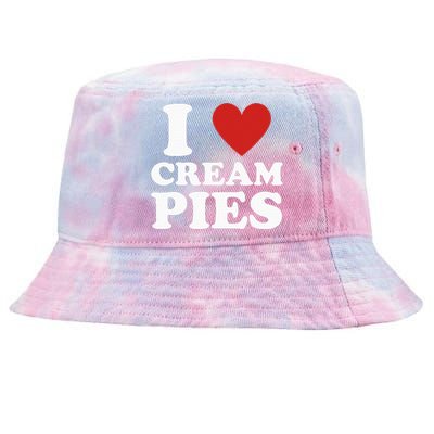 Cream Pie I Love Cream Pies Tie-Dyed Bucket Hat