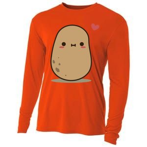 Cute Potato In Love Cooling Performance Long Sleeve Crew