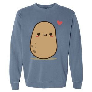 Cute Potato In Love Garment-Dyed Sweatshirt