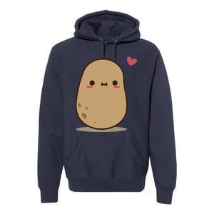 Cute Potato In Love Premium Hoodie