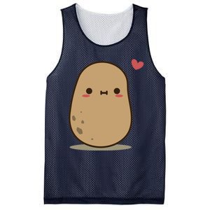 Cute Potato In Love Mesh Reversible Basketball Jersey Tank