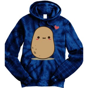 Cute Potato In Love Tie Dye Hoodie