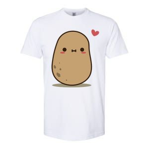 Cute Potato In Love Softstyle CVC T-Shirt