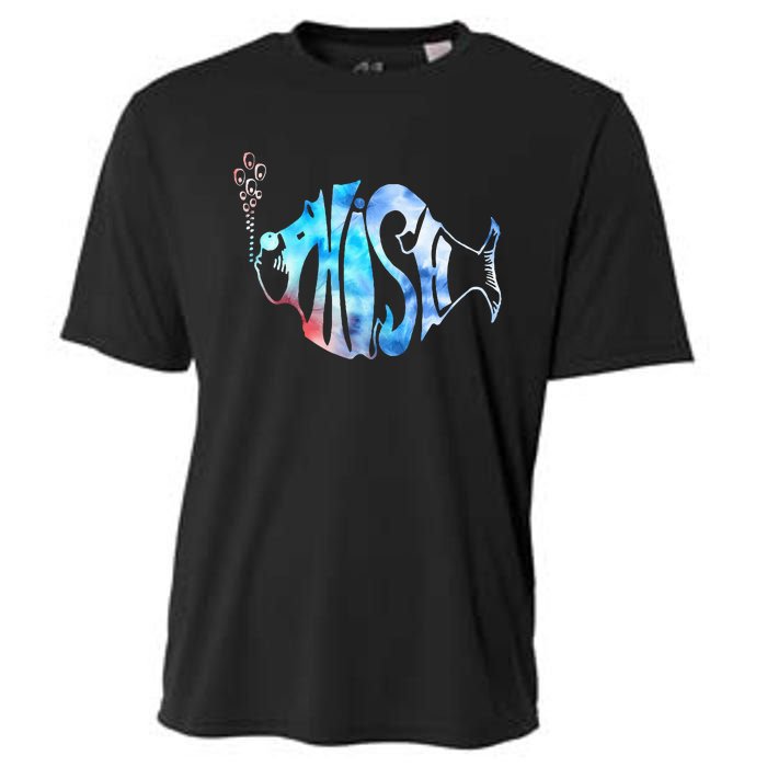 Colorful P.H.I.S.H Jam Tie Dye For Fisherman Fish Graphic Cooling Performance Crew T-Shirt