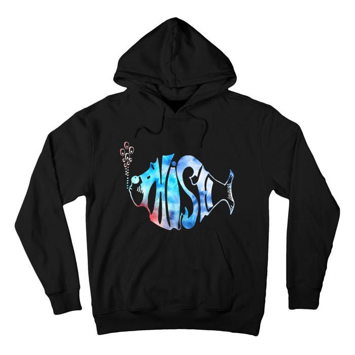 Colorful P.H.I.S.H Jam Tie Dye For Fisherman Fish Graphic Tall Hoodie