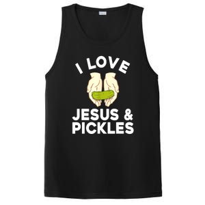 Cute Pickle Jesus Pickle Lovers Funny Gift PosiCharge Competitor Tank