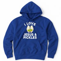 Cute Pickle Jesus Pickle Lovers Funny Gift Hoodie