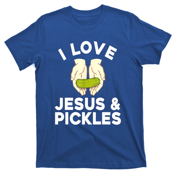 Cute Pickle Jesus Pickle Lovers Funny Gift T-Shirt