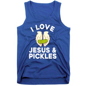 Cute Pickle Jesus Pickle Lovers Funny Gift Tank Top