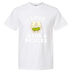 Cute Pickle Jesus Pickle Lovers Funny Gift Garment-Dyed Heavyweight T-Shirt