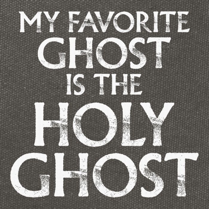 Christian Pun Joke The Only Ghost I Know is the Holy Ghost Cotton Canvas Backpack