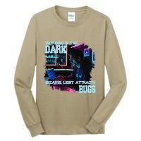 Coder Programmer Joke Nerd Dark White Hacker Bugs Night Tall Long Sleeve T-Shirt