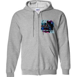 Coder Programmer Joke Nerd Dark White Hacker Bugs Night Full Zip Hoodie