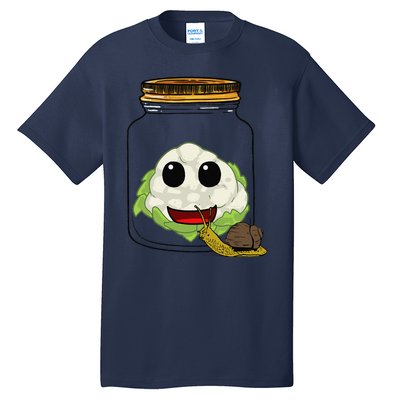 Cauliflower Preserving Jar Garden Harvest Hobby Gardener Chefs Chef Tall T-Shirt