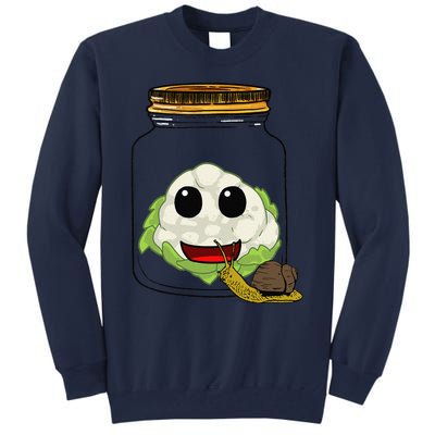 Cauliflower Preserving Jar Garden Harvest Hobby Gardener Chefs Chef Tall Sweatshirt