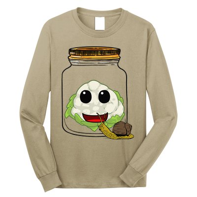 Cauliflower Preserving Jar Garden Harvest Hobby Gardener Chefs Chef Long Sleeve Shirt