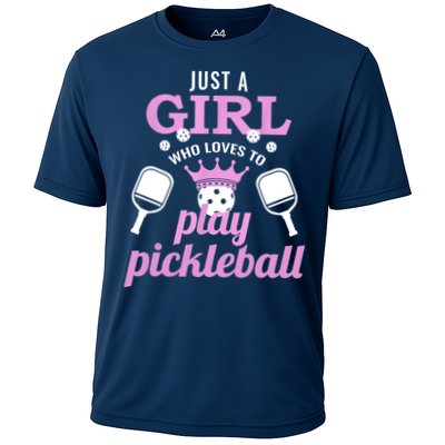 Cute Pickleball Just A Girl Who Loves To Play Pickleball Gift Ideas Performance Shirt