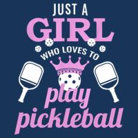 Cute Pickleball Just A Girl Who Loves To Play Pickleball Gift Ideas 16 in Basic Backpack