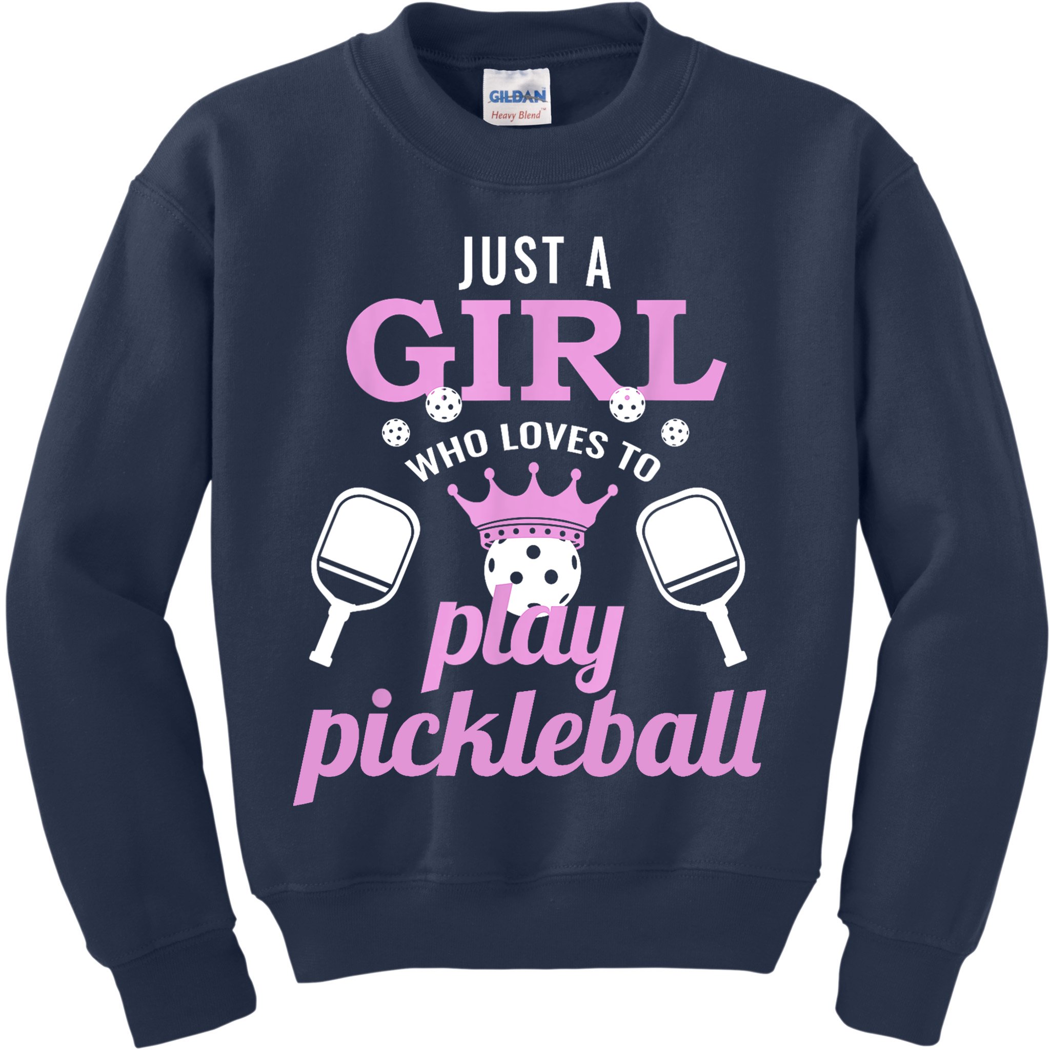 Cute Pickleball Just A Girl Who Loves To Play Pickleball Gift Ideas Kids Sweatshirt