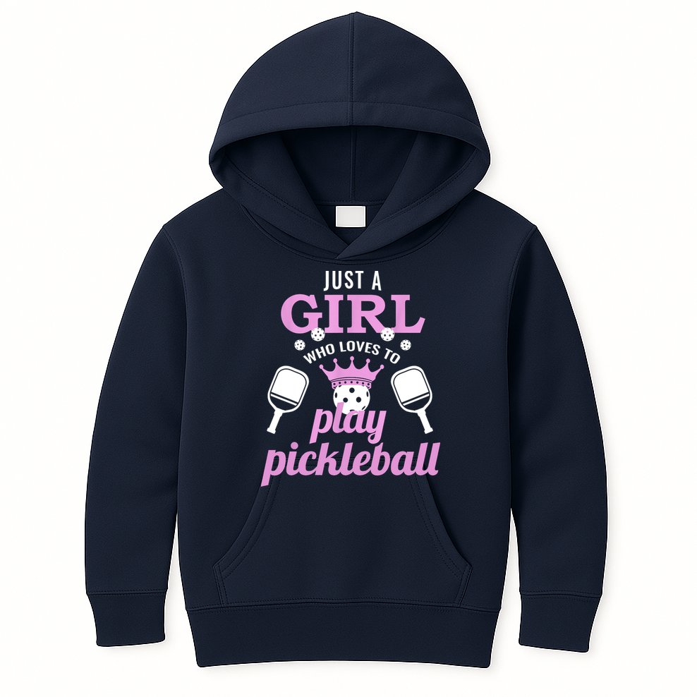 Cute Pickleball Just A Girl Who Loves To Play Pickleball Gift Ideas Kids Hoodie