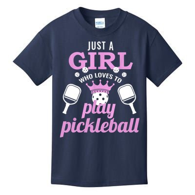 Cute Pickleball Just A Girl Who Loves To Play Pickleball Gift Ideas Kids T-Shirt