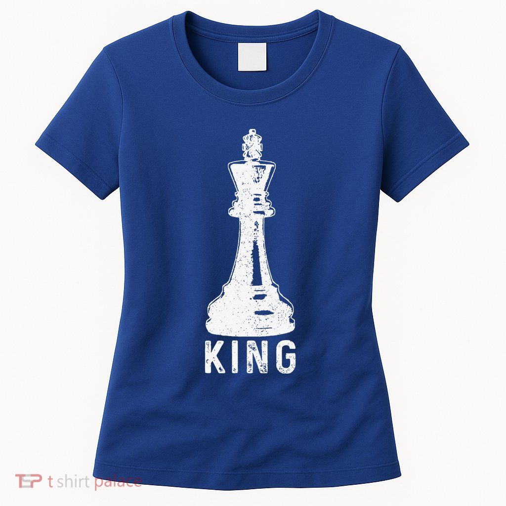 Chess Player King Vintage Halloween Costume Chess Master Womens T-Shirt