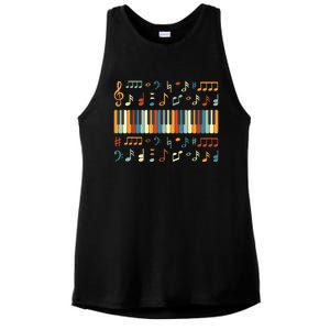 Cool Piano Keyboard Player Funny Pianist Keyboardist Outfit Ladies PosiCharge Tri-Blend Wicking Tank