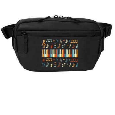 Cool Piano Keyboard Player Funny Pianist Keyboardist Outfit Crossbody Pack