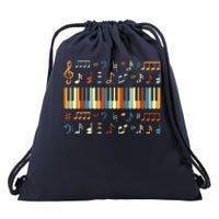 Cool Piano Keyboard Player Funny Pianist Keyboardist Outfit Drawstring Bag