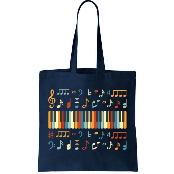 Cool Piano Keyboard Player Funny Pianist Keyboardist Outfit Tote Bag