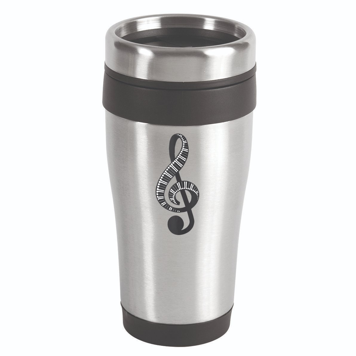 Cute Piano Keyboard Treble Clef Music Note Art Music Gift 16oz Travel Tumbler