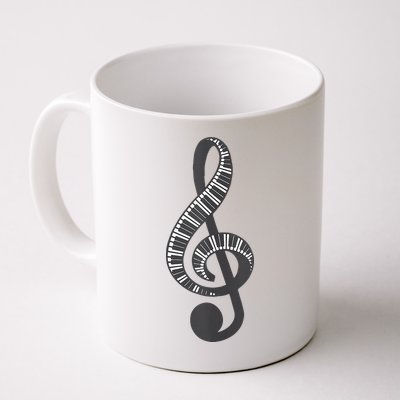 Cute Piano Keyboard Treble Clef Music Note Art Music Gift Mug