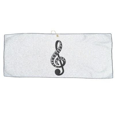 Cute Piano Keyboard Treble Clef Music Note Art Music Gift Large Microfiber Waffle Golf Towel