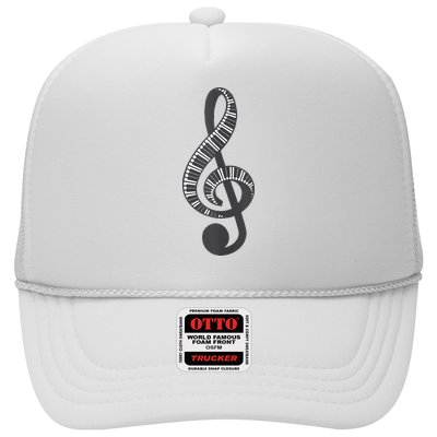 Cute Piano Keyboard Treble Clef Music Note Art Music Gift Trucker Hat