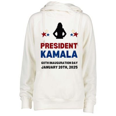 Cool President Kamala Harris 2024 Inauguration Day Souvenir Womens Funnel Neck Pullover Hood