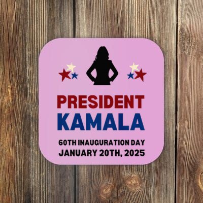 Cool President Kamala Harris 2024 Inauguration Day Souvenir Coaster