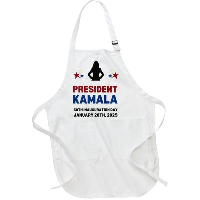 Cool President Kamala Harris 2024 Inauguration Day Souvenir Full-Length Apron With Pockets